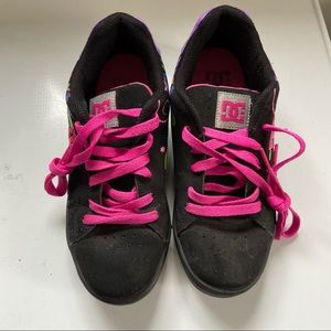 DC Ladies Black and Colourful Sneakers